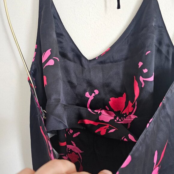 Ganni Silk Blend Camisole Tank Top, EU38/US6, Black - Picture 5 of 7